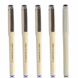 Pilot O5 Roller Ball Pen Pack of 5 ( 4 Blue   1 Black)