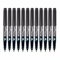 Pilot V Sign Black Pen- Pack of 12