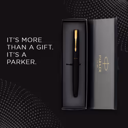 Parker Frontier Matte Black GT Fountain Pen - Fine Nib