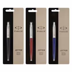 Parker Jotter 3 Colours - 1 Black + 1 Blue + 1 Red Ballpoint Pen 1.0mm