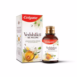 Colgate Vedshakti Oil Pulling, 200ml, Ayurvedic Mouthwash, Seasame Oil blen with neem, clove, lemon