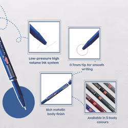 Cello Papersoft Ball Pen - Pack of 10 (Blue)