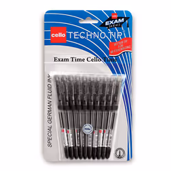 Cello Technotip Ball Pen Set Pack of 10 (Black)