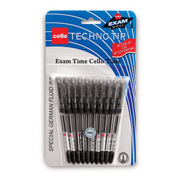 Cello Technotip Ball Pen Set  Pack of 10 (Black)