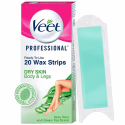 Veet Full Body Waxing Kit for Dry Skin 20 Strips