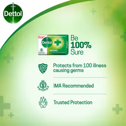 Dettol Bathing Soap Original  125gm  Pack of 4