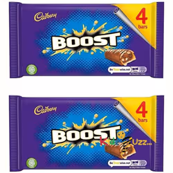 Cadbury Boost Chocolate Bar 4 (Pack of 2) 136g Each