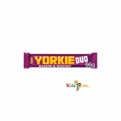 Nestle YORKIE Raisin & Biscuit Duo Chocolate Bars 24 x 66g