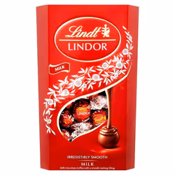 Lindt Lindor Milk Chocolate Box 16 balls, 200g - Pack Of 1