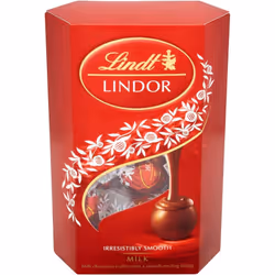 Lindt Lindor Milk Chocolate Box 16 balls, 200g - Pack Of 4