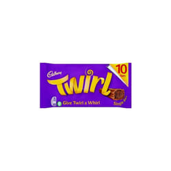 2 x Cadbury Twirl Chocolate Bar 10 Pack Multipack 215g