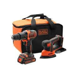 Black & Decker BCK23S1S 18v 1x1.5Ah Combi Drill and Sander Twin Kit