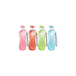 Milton Water Bottle Kids Reusable Leakproof 17 Oz 4-Pack Plastic Wide Mouth Large Big Drink Bottle BPA & Leak Free with Handle Strap Carrier for