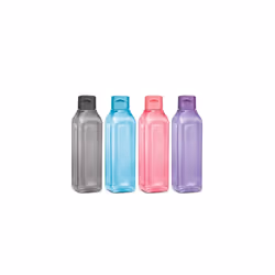 Milton Sports Water Bottle Square Juice Box 4 Set Great for Juices Milk Smoothies Plastic Wide-Mouth Reusable Leak Proof Drin ...