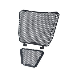 Motorcycle Radiator Guard Oil Cooler Guard Cover FOR Aprilia Tuono V4 - Black logo