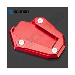 Motorcycle Side Stand Enlarge Kickstand Enlarge Plate Pad Accessories - NO LOGO Red1