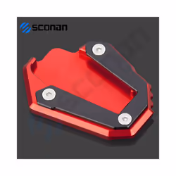 Motorcycle Side Stand Enlarge Kickstand Enlarge Plate Pad Accessories - NO LOGO Black2