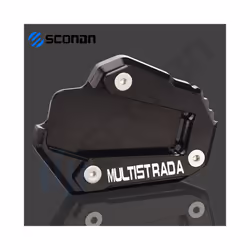 Motorcycle Side Stand Enlarge Kickstand Enlarge Plate Pad Accessories - NO LOGO Black2