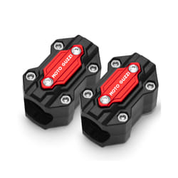 Motorcycle bumper trim block engine protection accessories For Moto Guzzi - two red