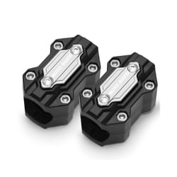 Motorcycle bumper trim block engine protection accessories For Moto Guzzi - two titanium
