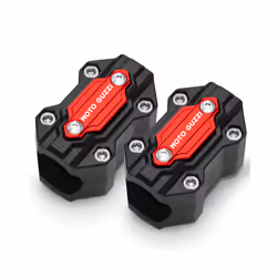 Motorcycle bumper trim block engine protection accessories For Moto Guzzi - two titanium