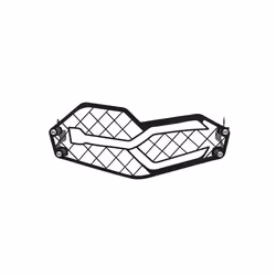 LOGO F850GS F750GS Headlight Cover Protection Grille Mesh Guard For BMW - Black