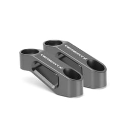 Desert X CNC Aluminum Motorcycle Accessories Rearview Mirrors Extension - grey