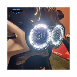Headlight Protector Grille Light Cover Protective Guard For Ducati DesertX - BLACK-A