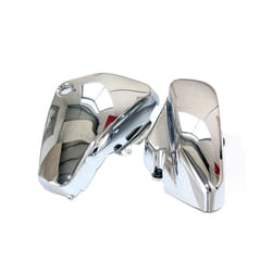 One Pair Chrome Motorcycle Left & Right Battery Side Covers Fairing For