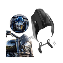 Motorcycle Gloss Black Front Mask Headlight Fairing Cover For Harley Softail