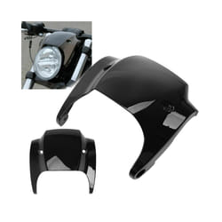Motorcycle Gloss Black Short Front Mask Headlight Fairing Cover For Harley
