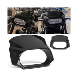 Motorcycle Vivid Light Black Front Headlight Fairing Mask Cowl Cover For