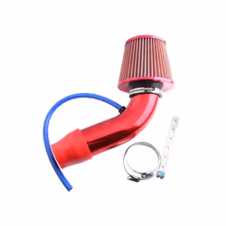Automotive Modification Air Intake Aluminum Pipe Kit 76MM 3 '' - Set-red