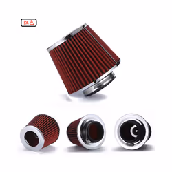 Automotive Modification Air Intake Aluminum Pipe Kit 76MM 3 '' - red