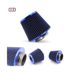 Automotive Modification Air Intake Aluminum Pipe Kit 76MM 3 &#39;&#39; - blue