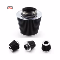 Automotive Modification Air Intake Aluminum Pipe Kit 76MM 3 '' - black