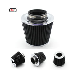 Automotive Modification Air Intake Aluminum Pipe Kit 76MM 3 &#39;&#39; - black