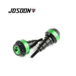 With logo Motorcycle Frame Crash Pad Engine Stator Sliders Protector For - Green