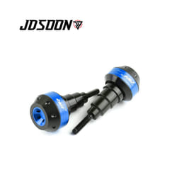 With logo Motorcycle Frame Crash Pad Engine Stator Sliders Protector For - Blue