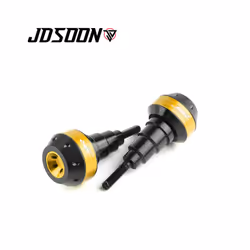 With logo Motorcycle Frame Crash Pad Engine Stator Sliders Protector For - Blue