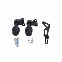 Motorcycle Rear Wheel Muffler Fall Protection Exhaust Pipe Slider Crash - black