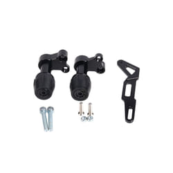 Motorcycle Rear Wheel Muffler Fall Protection Exhaust Pipe Slider Crash - black