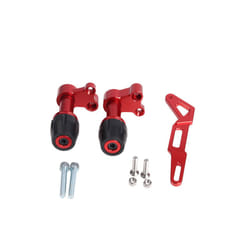 Motorcycle Rear Wheel Muffler Fall Protection Exhaust Pipe Slider Crash - Red