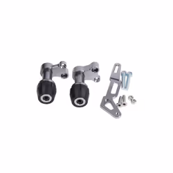 Motorcycle Rear Wheel Muffler Fall Protection Exhaust Pipe Slider Crash - gray