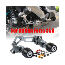 Motorcycle Rear Wheel Muffler Fall Protection Exhaust Pipe Slider Crash - Silver