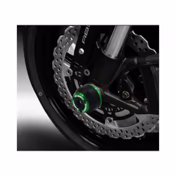 NEW For KAWASAKI Z650 z650 Z 650 CNC Front Rear Wheel Axle Sliders Fork - Front Wheel Black
