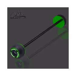 NEW For KAWASAKI Z650 z650 Z 650 CNC Front Rear Wheel Axle Sliders Fork - Rear Wheel Green