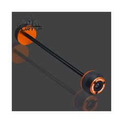 NEW For KAWASAKI Z650 z650 Z 650 CNC Front Rear Wheel Axle Sliders Fork - Front Wheel Orange