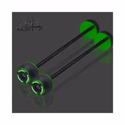 NEW For KAWASAKI Z650 z650 Z 650 CNC Front Rear Wheel Axle Sliders Fork - 1 Pair Green