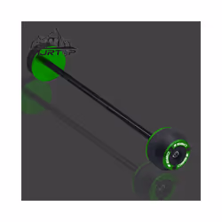 NEW For KAWASAKI Z650 z650 Z 650 CNC Front Rear Wheel Axle Sliders Fork - Front Wheel Green